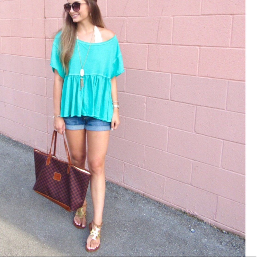 SALE! Free People Peplum Tee, NWT